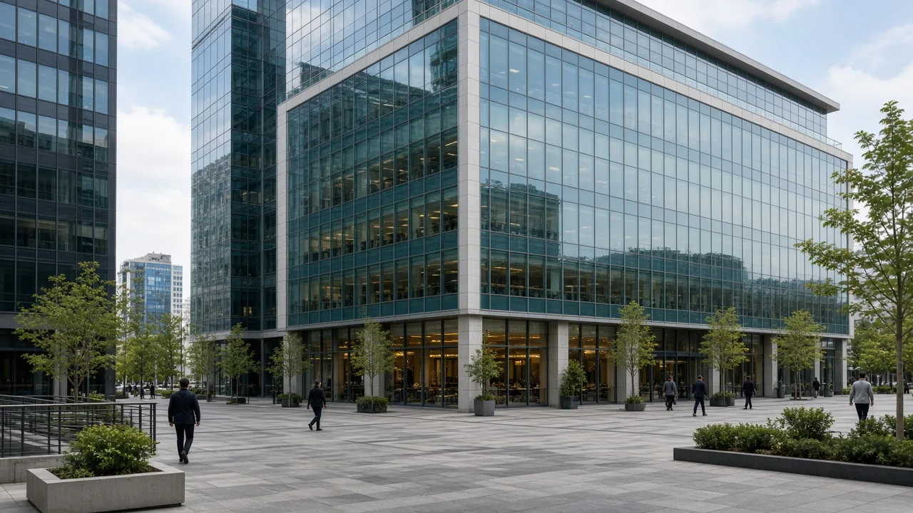 Cam cepheli iş merkezi ve plaza